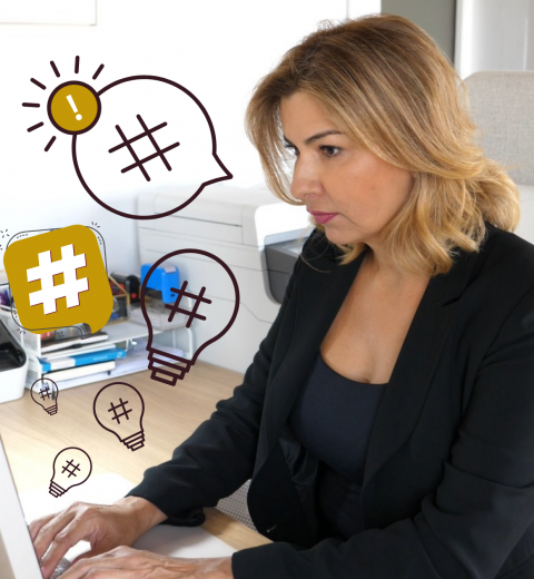 Luz Toro elabora su estrategia de hashtags
